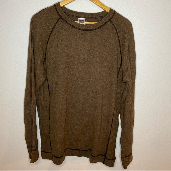 The North Face Other - The North Face Men’s Brown Wool Crew Sweater